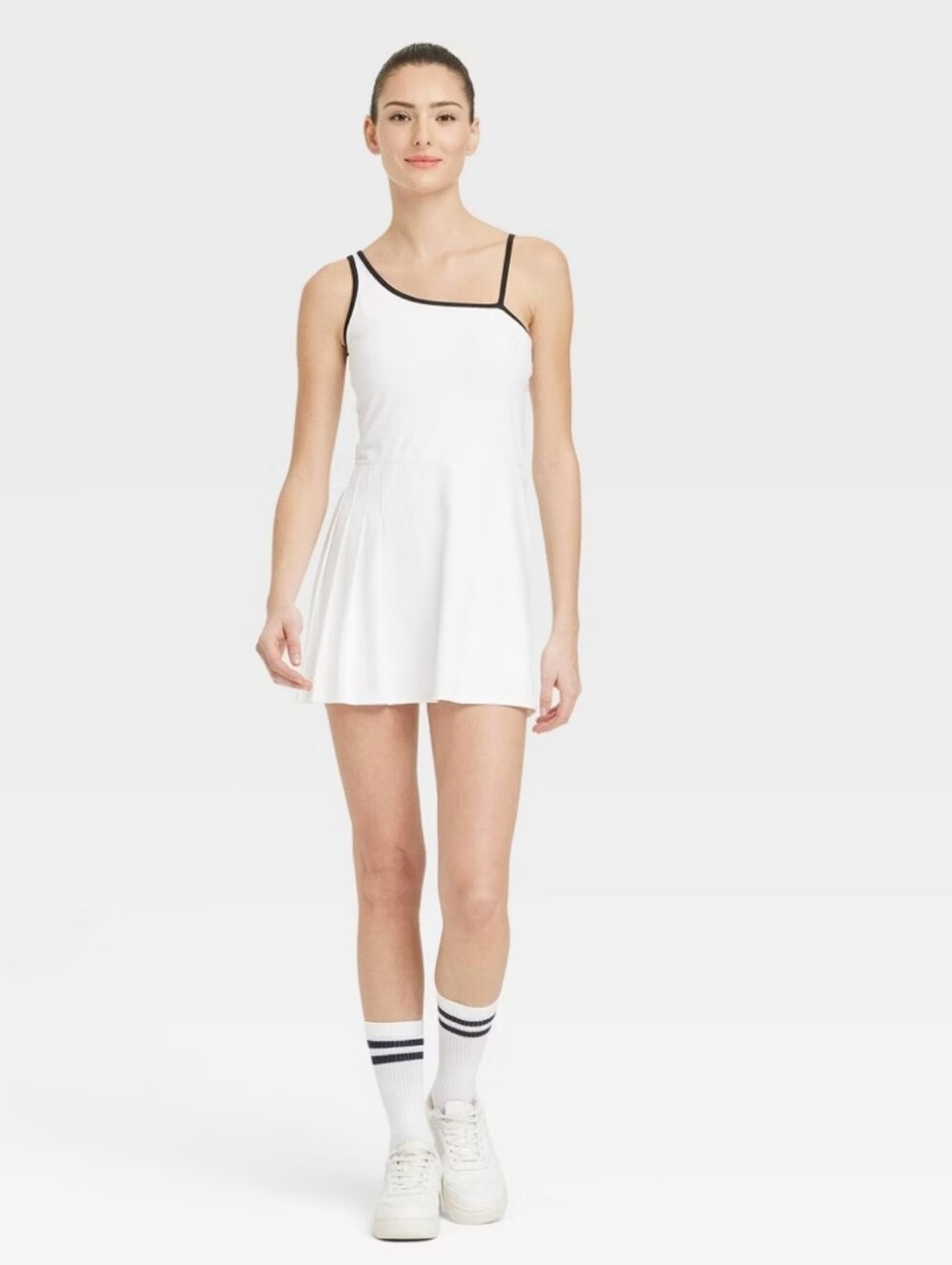 Women's Asymmetrical Active Dress - All In Motion White XL